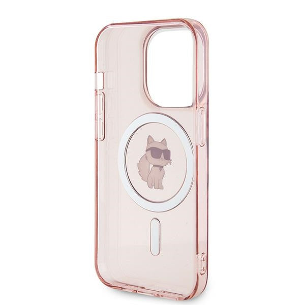 Θήκη MagSafe για Apple iPhone 14 Pro Max, Karl Lagerfeld, IML Choupette, Ροζ