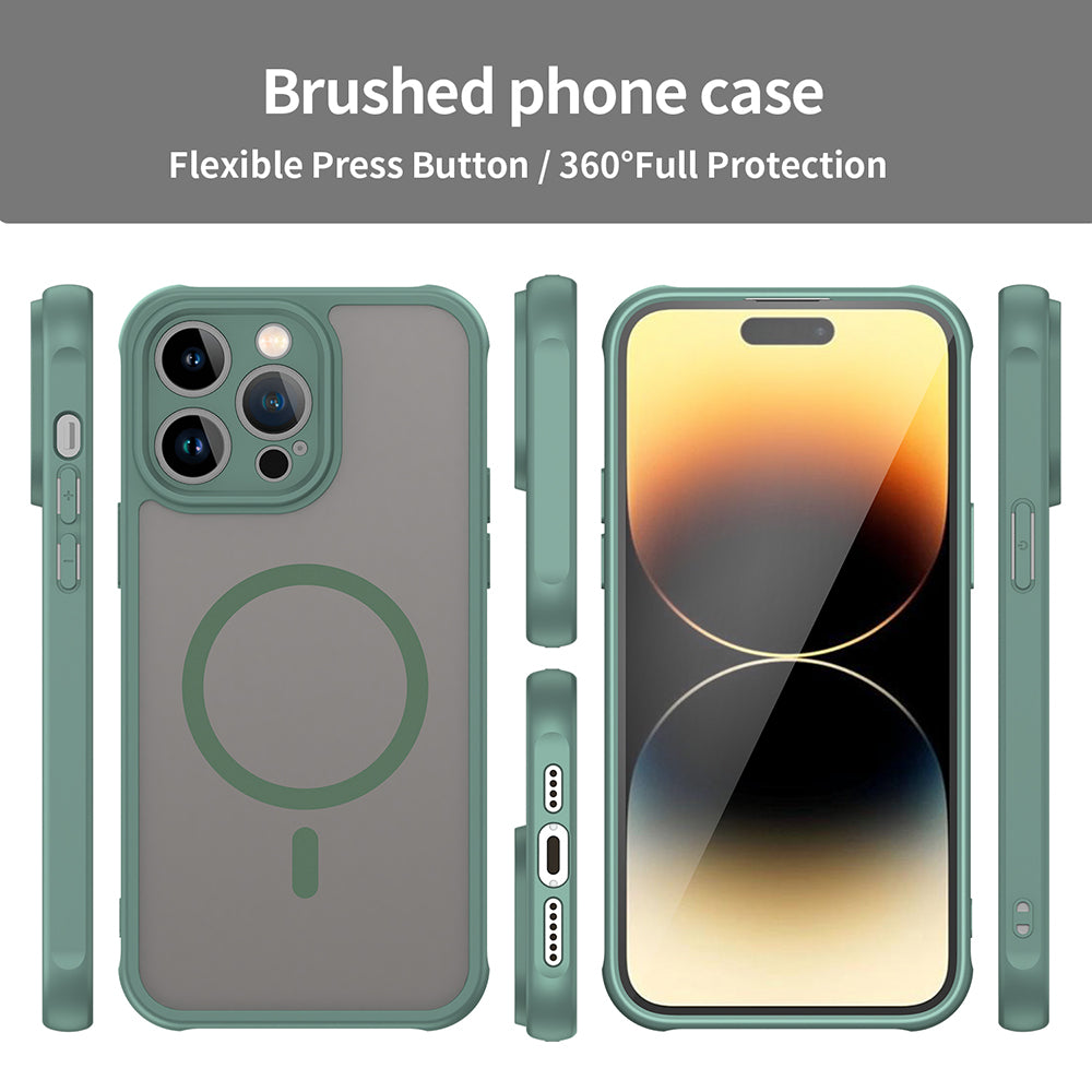 Θήκη MagSafe για Apple iPhone 14 Pro Max, Techsuit, HaloFrost II, Πράσινο
