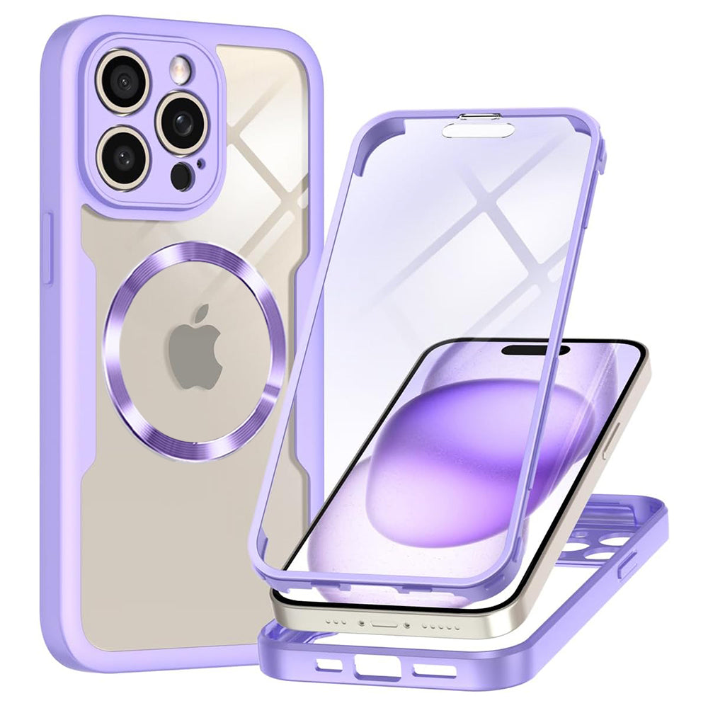 Θήκη MagSafe για Apple iPhone 14 Pro, Techsuit, ColorVerse 360, Μωβ