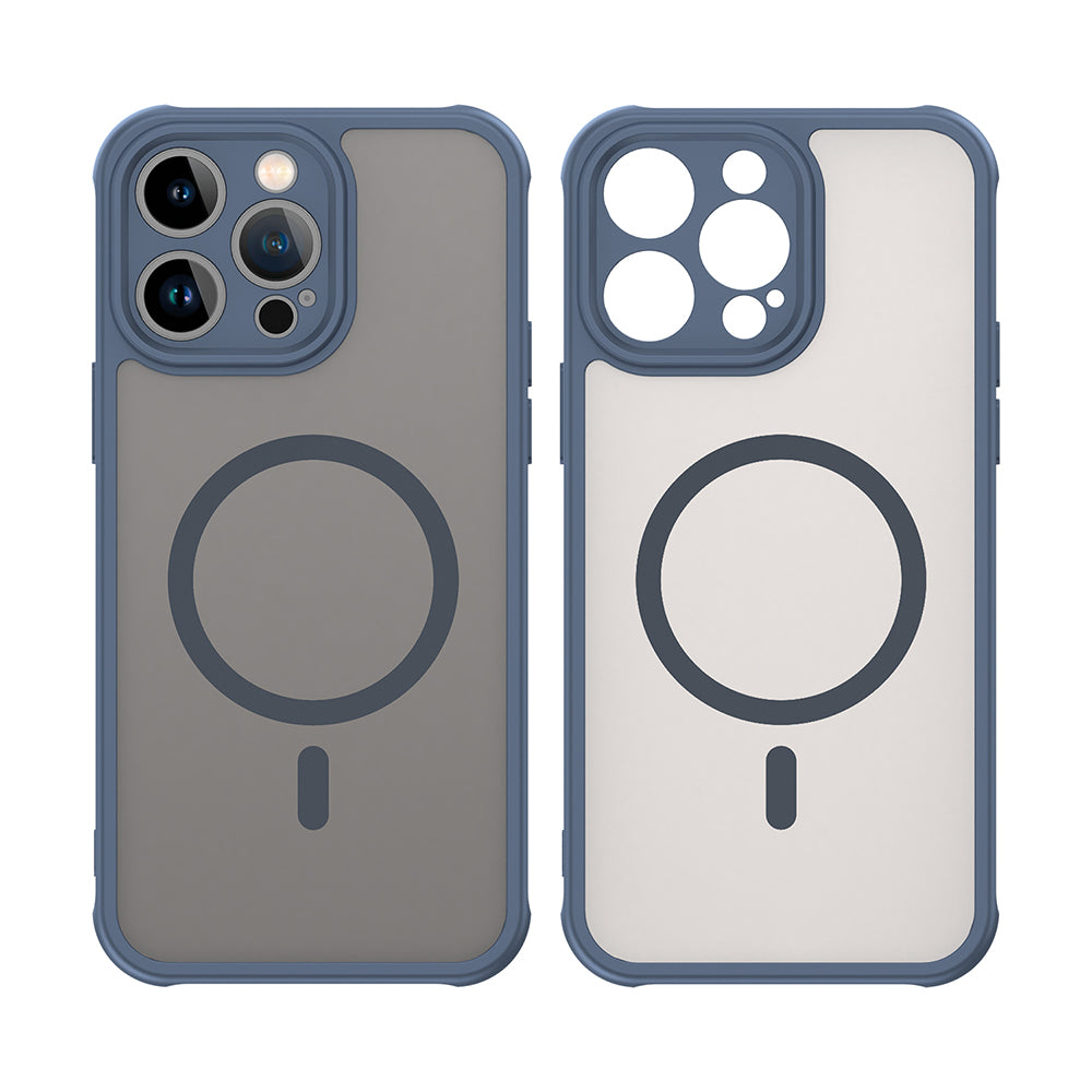 Θήκη MagSafe για Apple iPhone 14 Pro, Techsuit, HaloFrost II, Μπλε Σκούρο