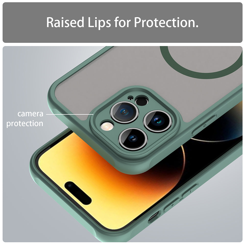 Θήκη MagSafe για Apple iPhone 14 Pro, Techsuit, HaloFrost II, Πράσινο