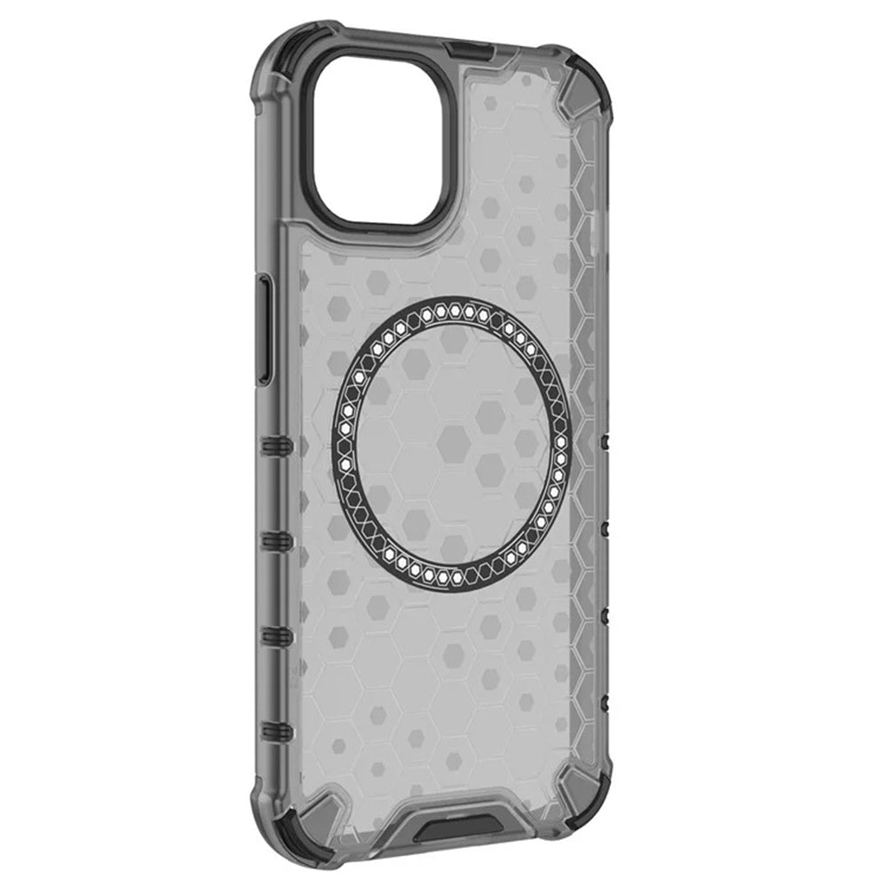 Θήκη MagSafe για Apple iPhone 14, Techsuit, HoneyComb Shield, Μαύρη