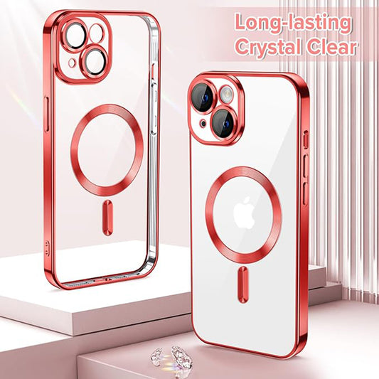 Θήκη MagSafe για Apple iPhone 14, Techsuit, Luxury Crystal, Κόκκινο