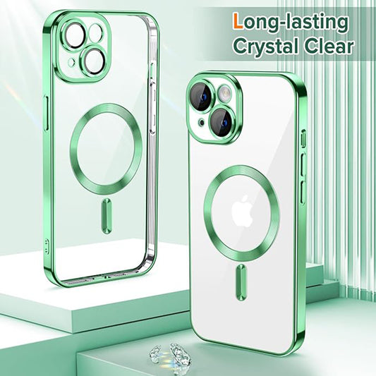 Θήκη MagSafe για Apple iPhone 14, Techsuit, Luxury Crystal, Ανοιχτό Πράσινο