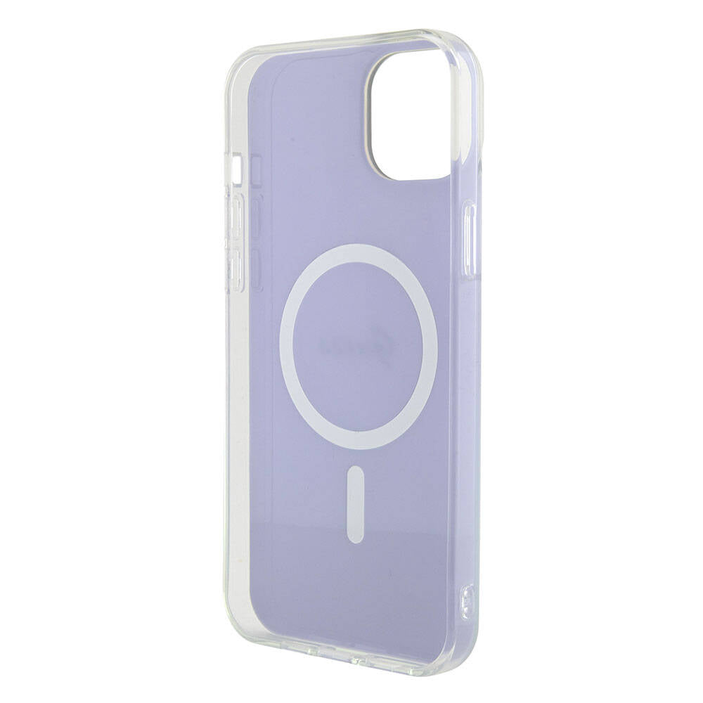 Θήκη MagSafe για Apple iPhone 15, Guess, IML Iridescent, Μωβ