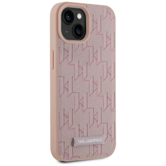MagSafe Case for Apple iPhone 15, Karl Lagerfeld, Hot Stamp, Pink
