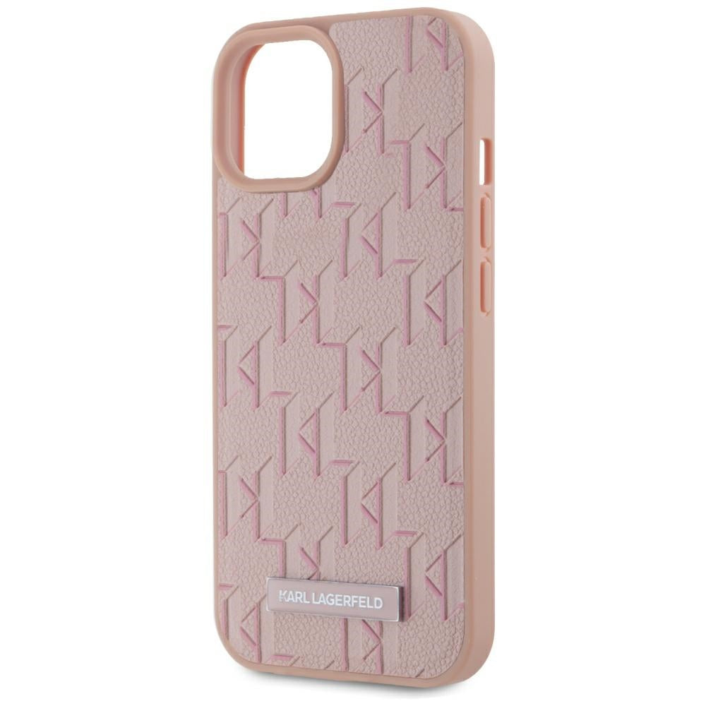 MagSafe Case for Apple iPhone 15, Karl Lagerfeld, Hot Stamp, Pink