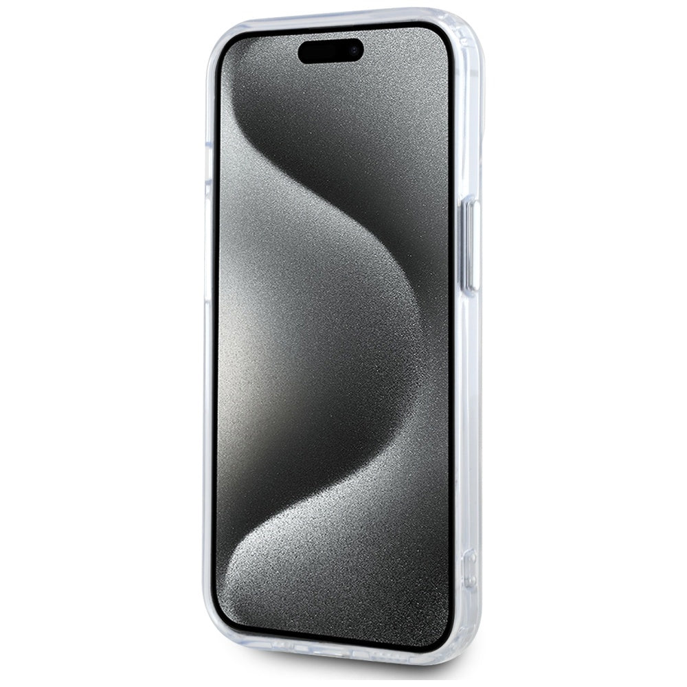 Θήκη MagSafe για Apple iPhone 15, Karl Lagerfeld, IML Metal Karl's Head, Λευκή