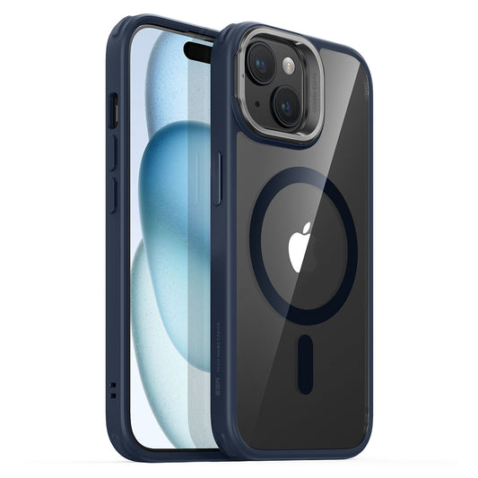 Θήκη MagSafe για Apple iPhone 15 Plus, ESR, Classic Hybrid Kickstand, Διάφανο Ναυτικό Blue