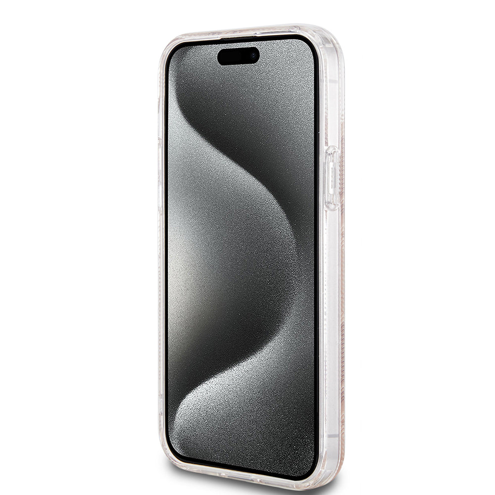 Θήκη MagSafe για Apple iPhone 15 Plus, Guess, IML Gcube, Καφέ