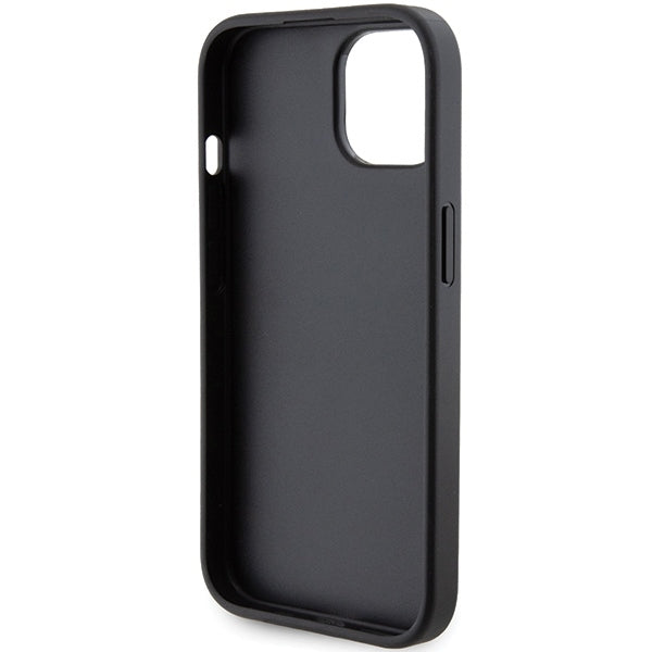Θήκη MagSafe για Apple iPhone 15 Plus, Karl Lagerfeld, Saffiano Gripstand Choupette, Μαύρη