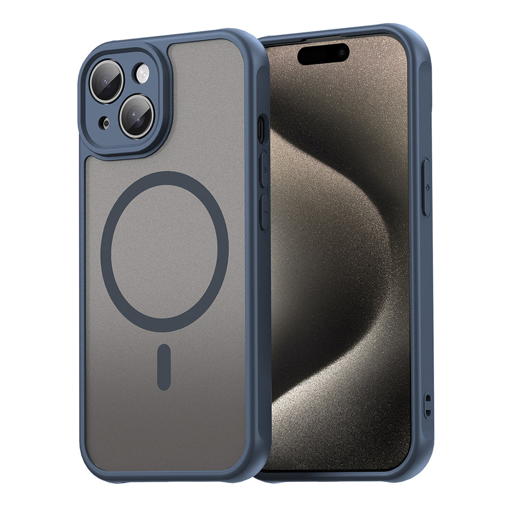 Θήκη MagSafe για Apple iPhone 15 Plus, Techsuit, HaloFrost II, Μπλε Σκούρο