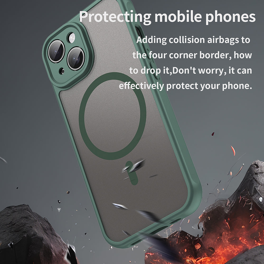 Θήκη MagSafe για Apple iPhone 15 Plus, Techsuit, HaloFrost II, Πράσινο