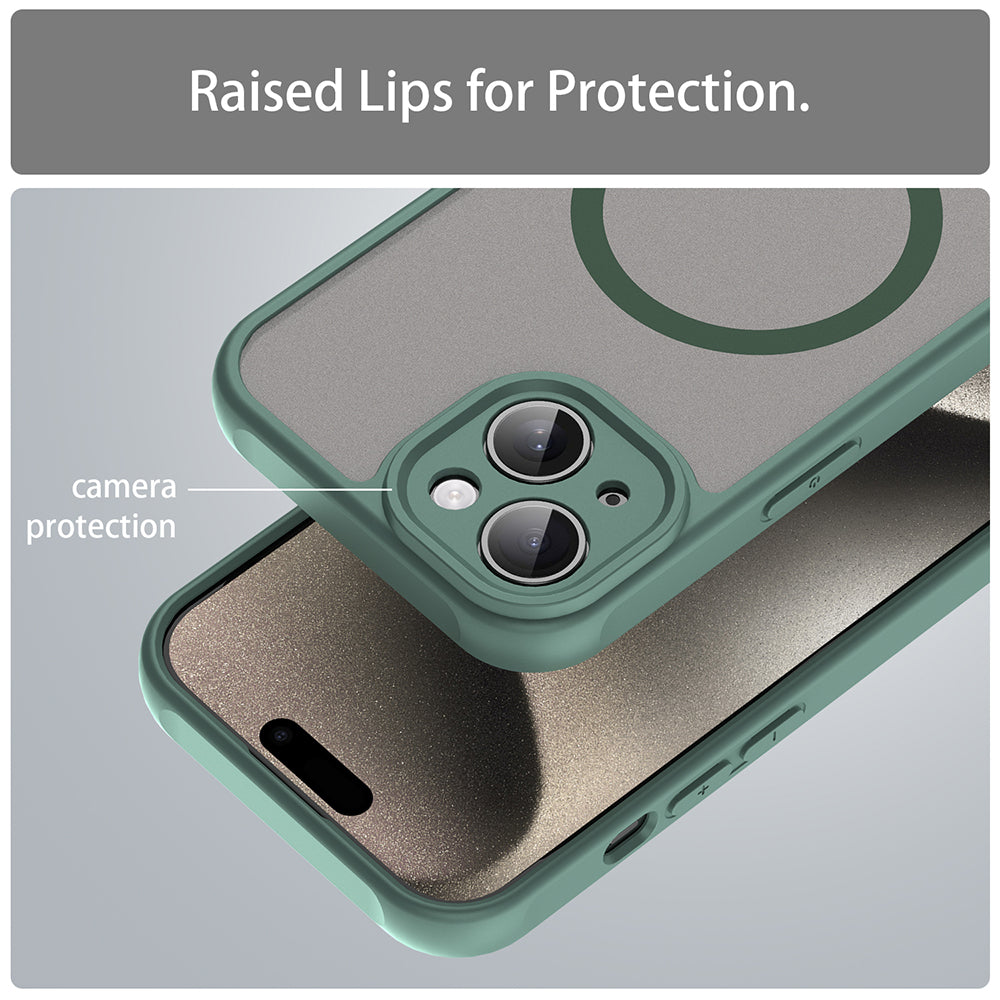 Θήκη MagSafe για Apple iPhone 15 Plus, Techsuit, HaloFrost II, Πράσινο