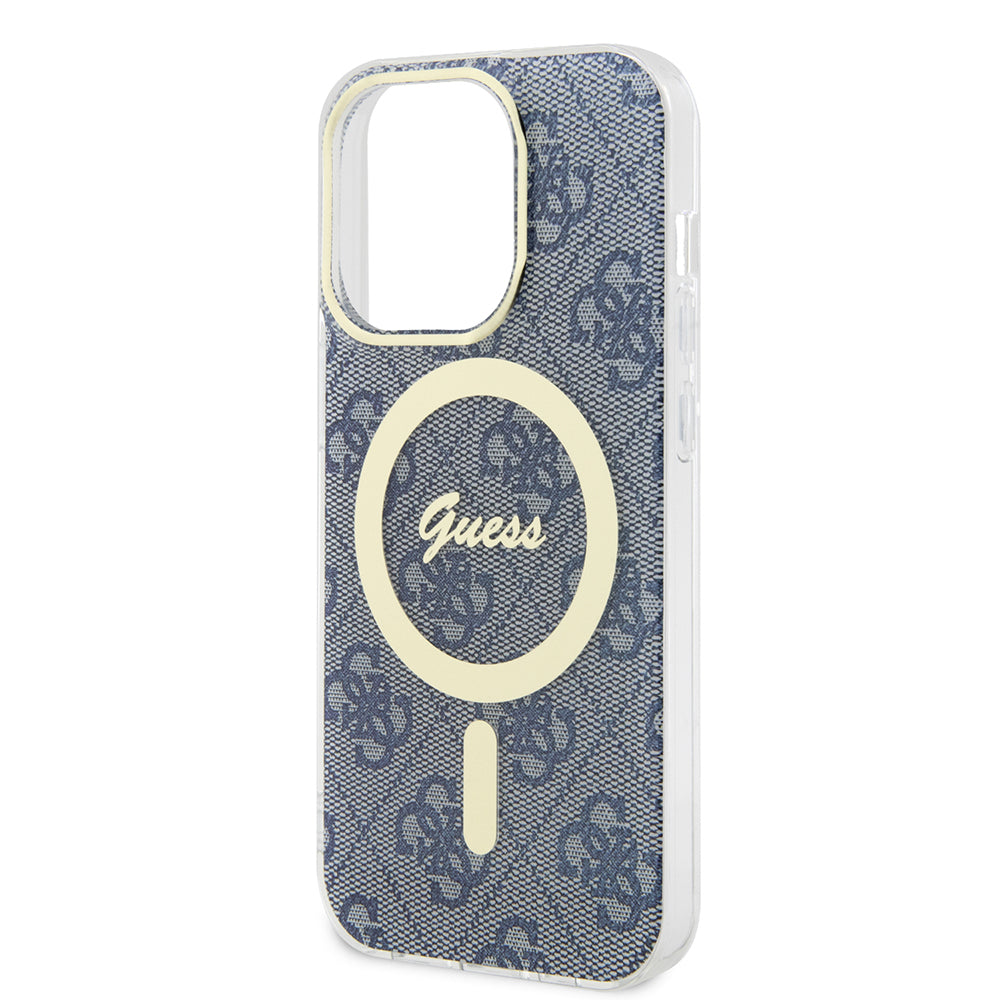 Θήκη MagSafe για Apple iPhone 15 Pro, Guess, IML 4G, Μπλε