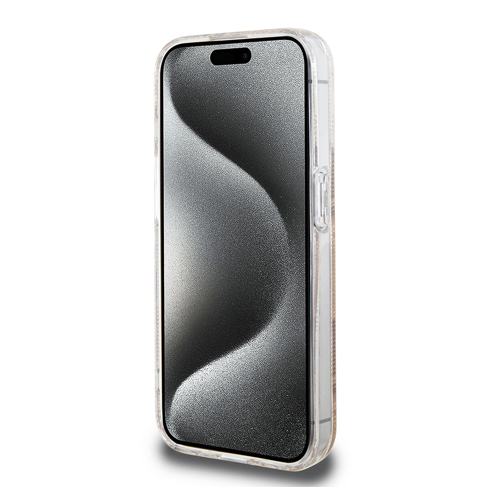 Θήκη MagSafe για Apple iPhone 15 Pro, Guess, IML Gcube, Καφέ