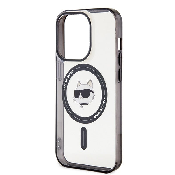 Θήκη MagSafe για Apple iPhone 15 Pro Max, Karl Lagerfeld, IML Choupette's Head, Διάφανη