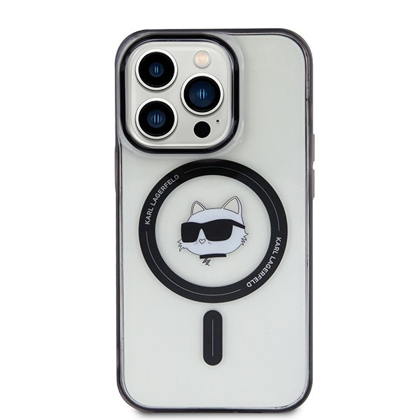 Θήκη MagSafe για Apple iPhone 15 Pro Max, Karl Lagerfeld, IML Choupette's Head, Διάφανη