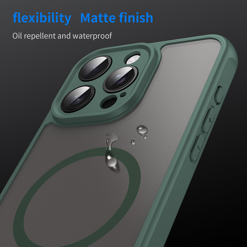 Θήκη MagSafe για Apple iPhone 15 Pro, Techsuit, HaloFrost II, Πράσινο