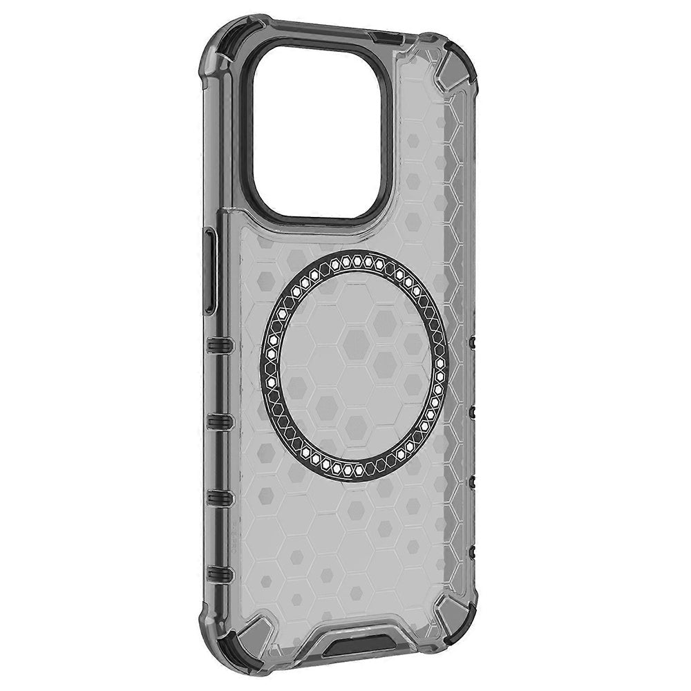 Θήκη MagSafe για Apple iPhone 15 Pro, Techsuit, HoneyComb Shield, Μαύρη