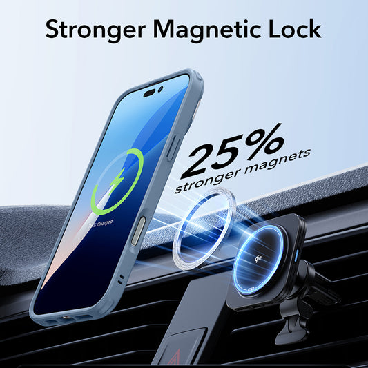 Θήκη MagSafe για Apple iPhone 16, ESR, Classic Hybrid Kickstand, Διάφανο Μπλε