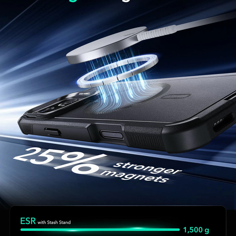 Θήκη MagSafe για Apple iPhone 16, ESR, Cyber Armor Kickstand, Μπλε