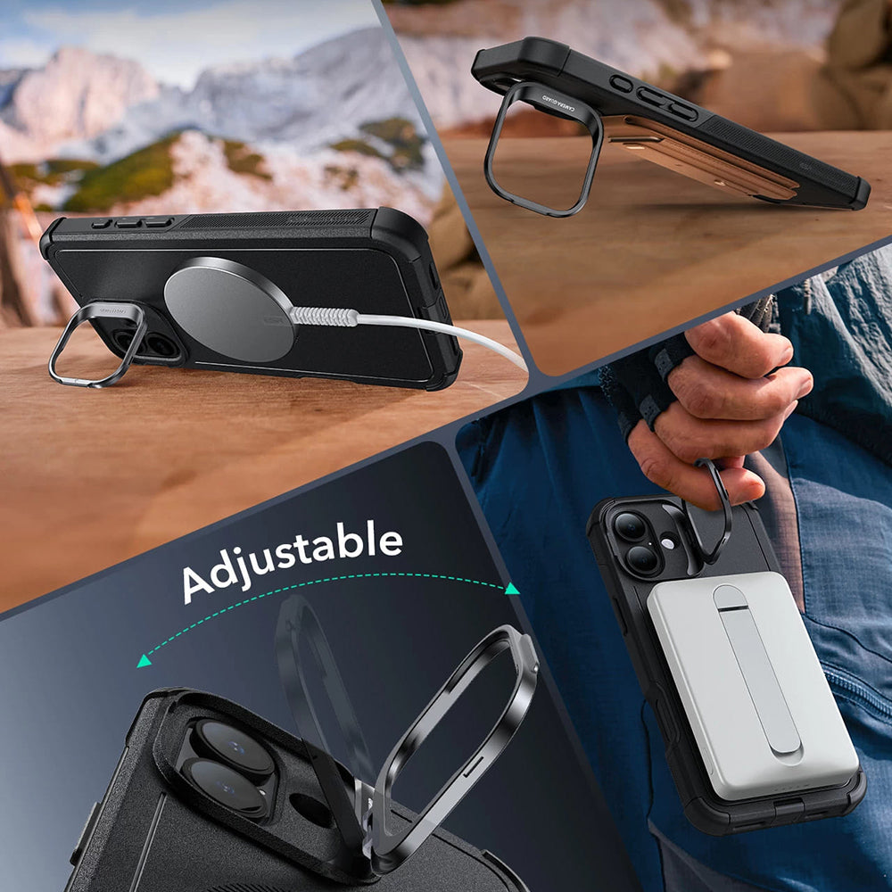Θήκη MagSafe για Apple iPhone 16, ESR, Cyber Armor Kickstand, Πράσινη