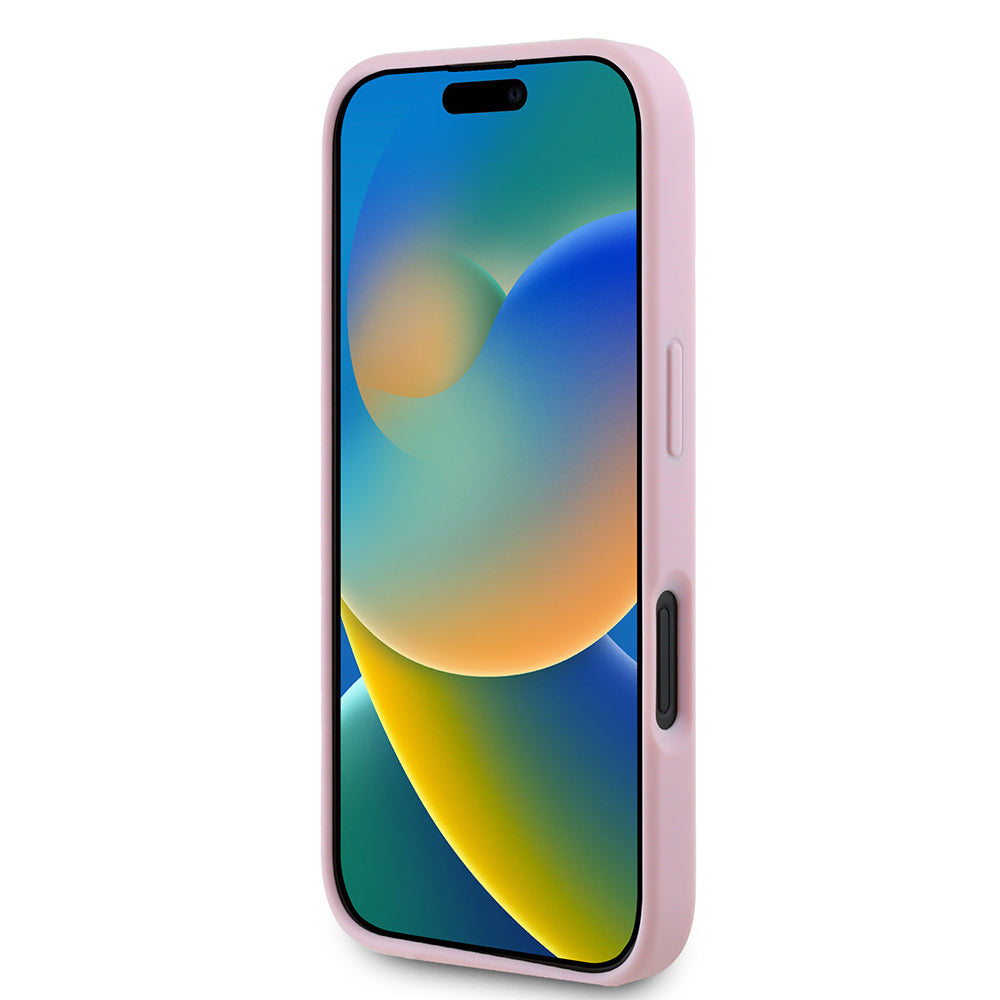Θήκη MagSafe για Apple iPhone 16, Guess, Peony Script, Ροζ