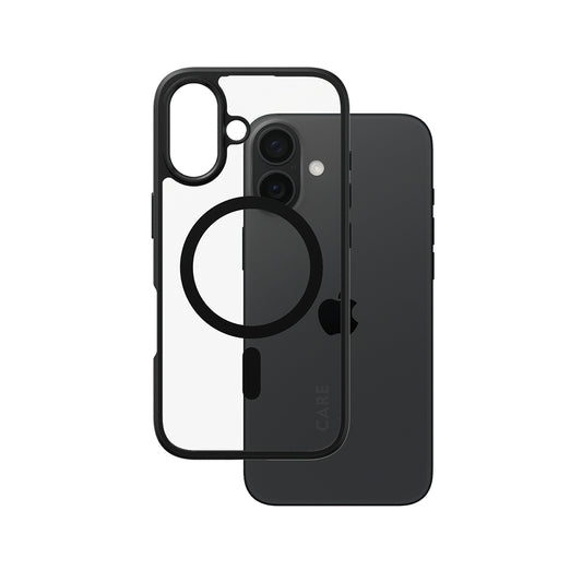 Θήκη MagSafe για Apple iPhone 16, PanzerGlass, Care Urban Combat, Διάφανη Μαύρη