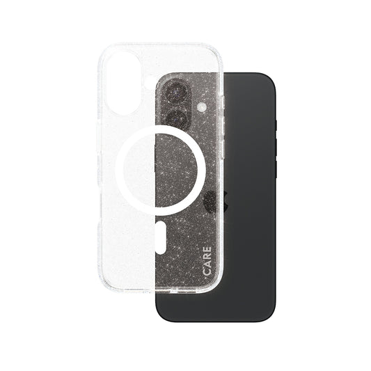 Θήκη MagSafe για Apple iPhone 16, PanzerGlass, Care Urban Combat Star Lit, Διαφανής Λευκή