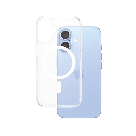 Θήκη MagSafe για Apple iPhone 16, PanzerGlass, HardCase, Διάφανη Λευκή