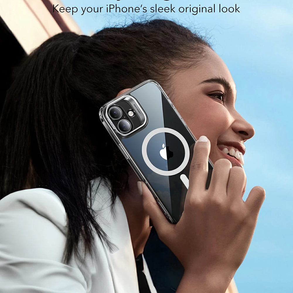 Θήκη MagSafe για Apple iPhone 16 Plus, ESR, Classic Hybrid Kickstand, Διάφανη Μαύρη