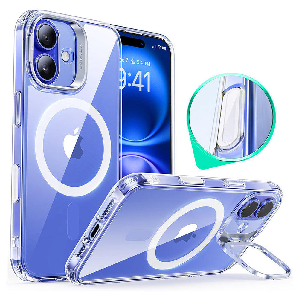 Θήκη MagSafe για Apple iPhone 16 Plus, ESR, Classic Hybrid Kickstand Slide, Διάφανη