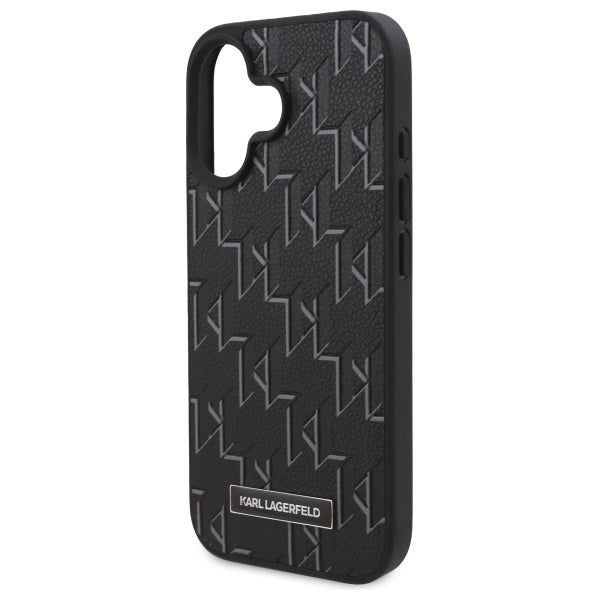 Θήκη MagSafe για Apple iPhone 16 Plus, Karl Lagerfeld, Hot Stamp, Μαύρη