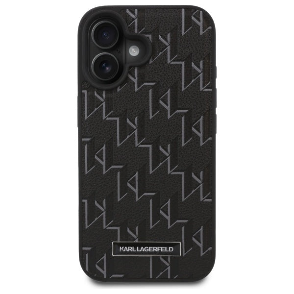 Θήκη MagSafe για Apple iPhone 16 Plus, Karl Lagerfeld, Hot Stamp, Μαύρη