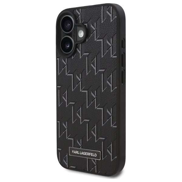 Θήκη MagSafe για Apple iPhone 16 Plus, Karl Lagerfeld, Hot Stamp, Μαύρη