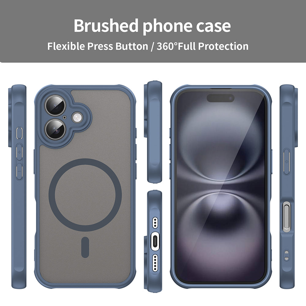 Θήκη MagSafe για Apple iPhone 16 Plus, Techsuit, HaloFrost II, Μπλε Σκούρο