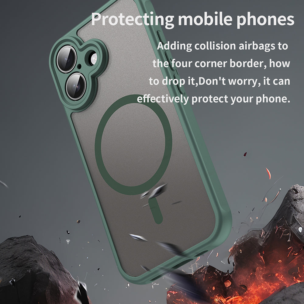 Θήκη MagSafe για Apple iPhone 16 Plus, Techsuit, HaloFrost II, Πράσινο