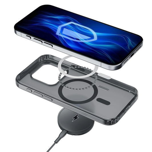 Θήκη MagSafe για Apple iPhone 16 Pro, 3MK, Frosty MagCase, Μαύρη Σατινέ