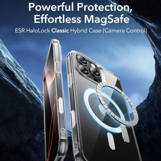 Θήκη MagSafe για Apple iPhone 16 Pro, ESR, Classic Hybrid Slide, Διάφανη Μαύρη