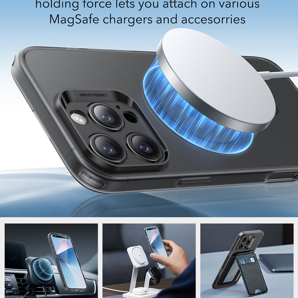 Θήκη MagSafe για Apple iPhone 16 Pro, ESR, Zero, Ματ Μαύρη