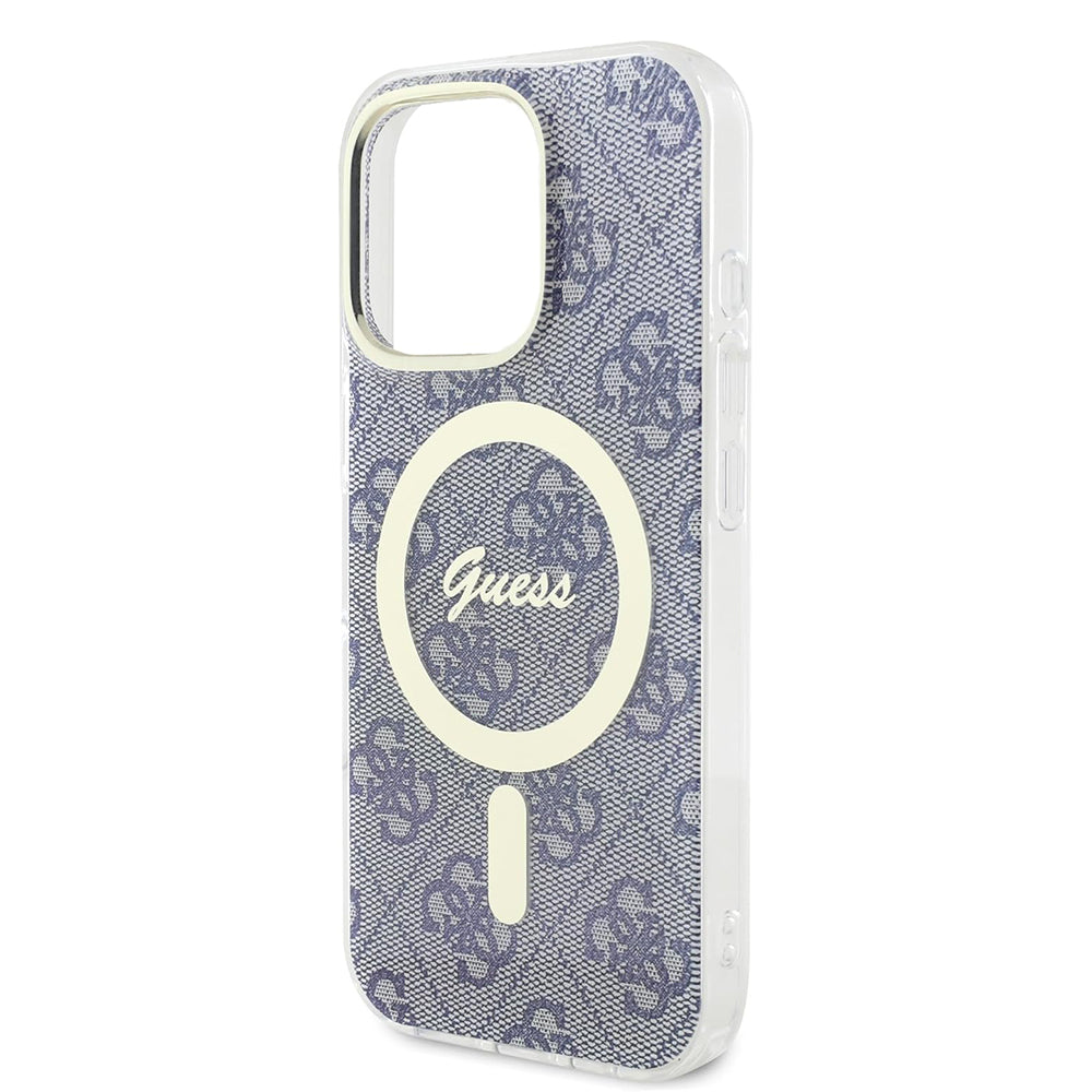 Θήκη MagSafe για Apple iPhone 16 Pro, Guess, IML 4G, Μπλε