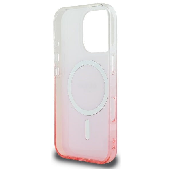 Θήκη MagSafe για Apple iPhone 16 Pro, Guess, IML Glitter Gradient, Ροζ