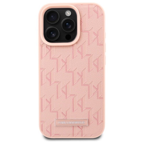 Θήκη MagSafe για Apple iPhone 16 Pro, Karl Lagerfeld, Hot Stamp, Ροζ