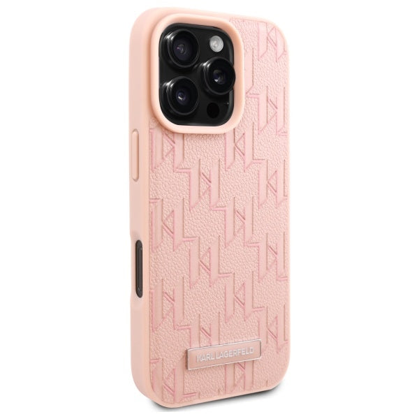Θήκη MagSafe για Apple iPhone 16 Pro, Karl Lagerfeld, Hot Stamp, Ροζ