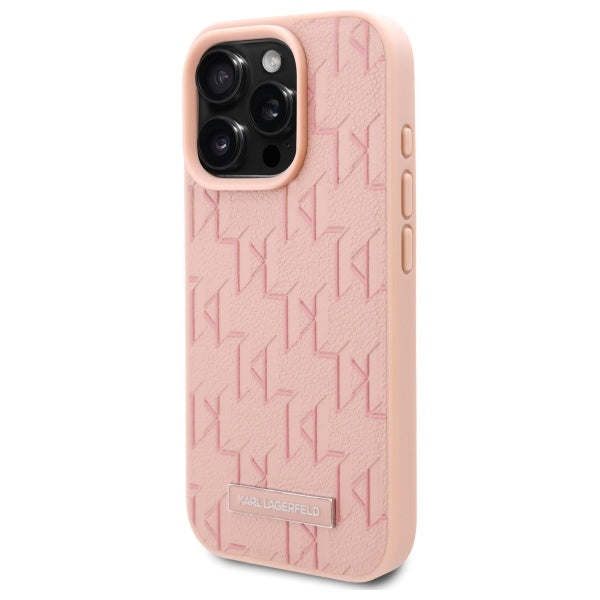 Θήκη MagSafe για Apple iPhone 16 Pro, Karl Lagerfeld, Hot Stamp, Ροζ