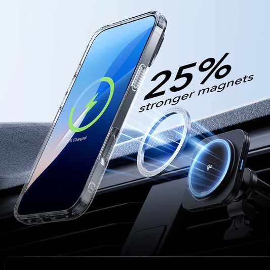 MagSafe Case for Apple iPhone 16 Pro Max, ESR, Classic Hybrid Kickstand with Screen Protector, Transparent