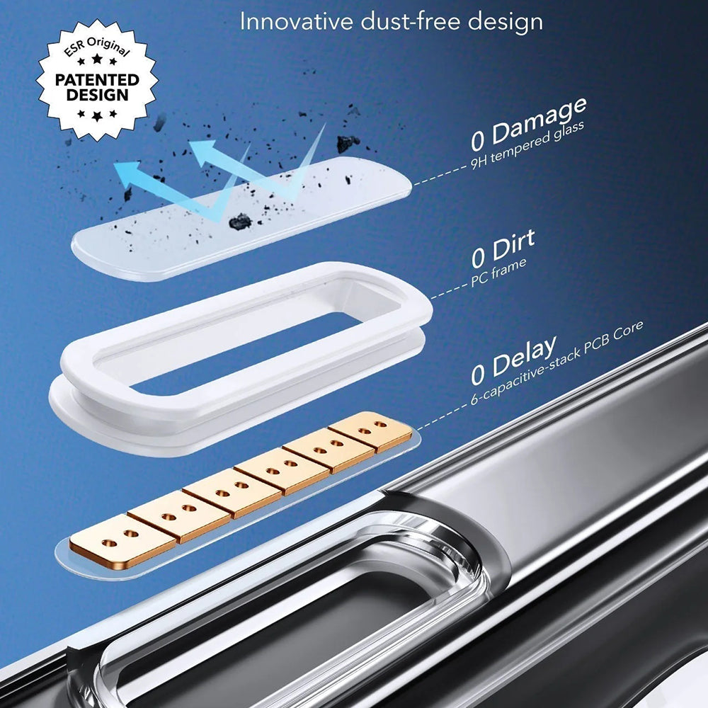 Θήκη MagSafe για Apple iPhone 16 Pro Max, ESR, Classic Hybrid Slide, Διάφανη Μαύρη