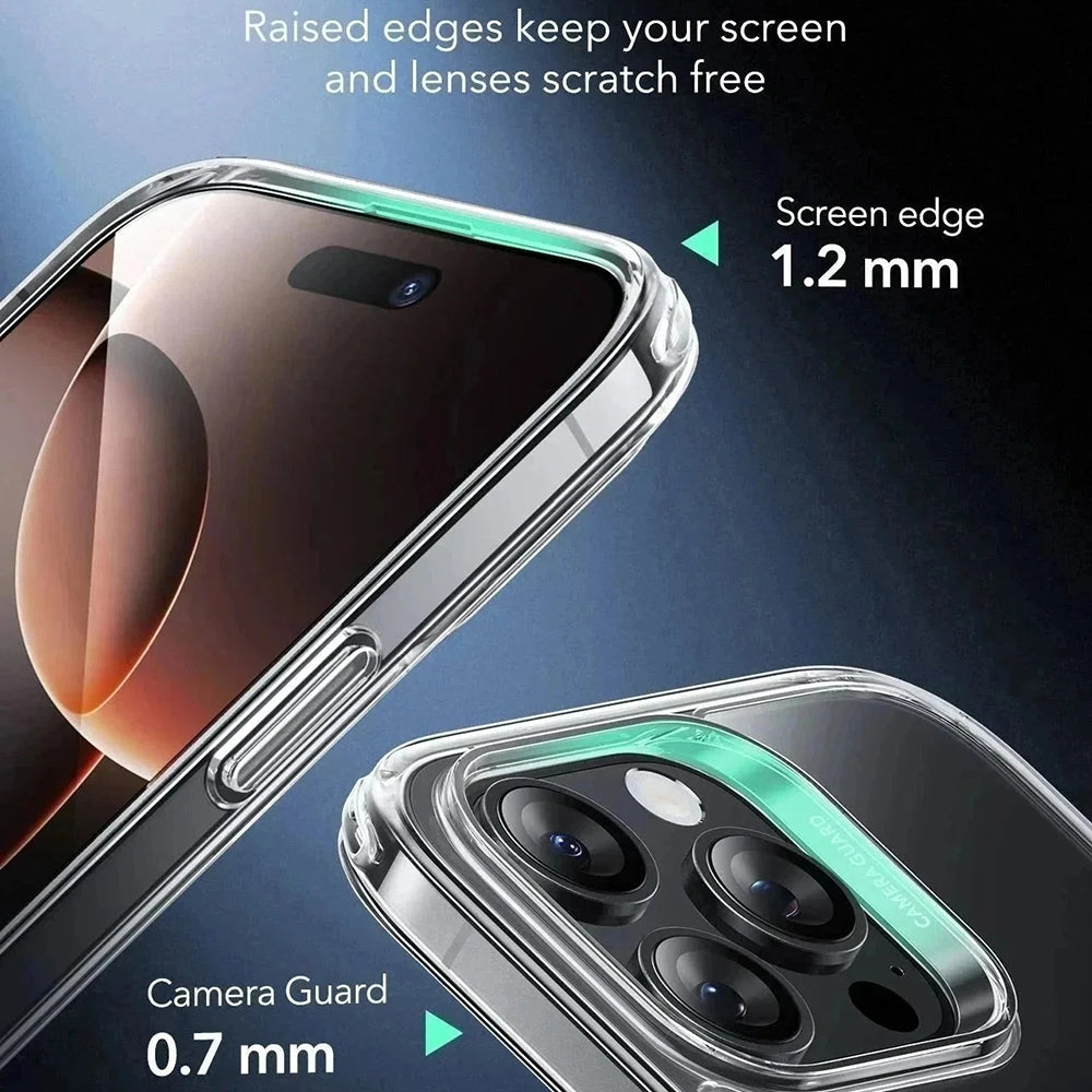 Θήκη MagSafe για Apple iPhone 16 Pro Max, ESR, Classic Hybrid Slide, Διάφανη Μαύρη