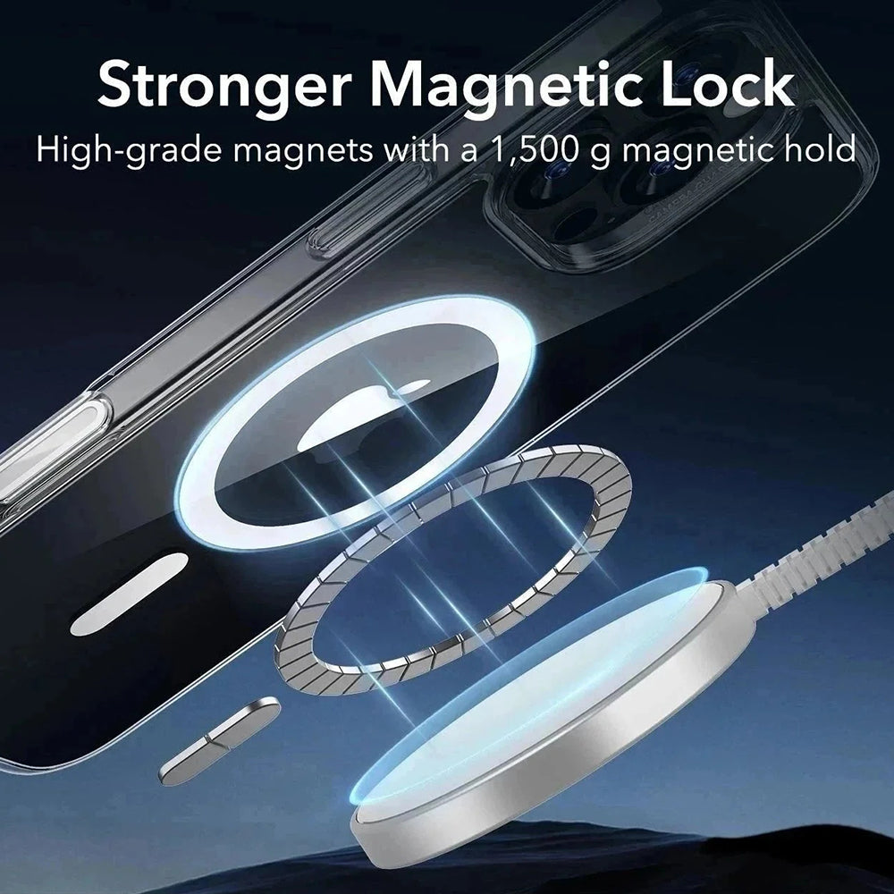Θήκη MagSafe για Apple iPhone 16 Pro Max, ESR, Classic Hybrid Slide, Διάφανη Μαύρη
